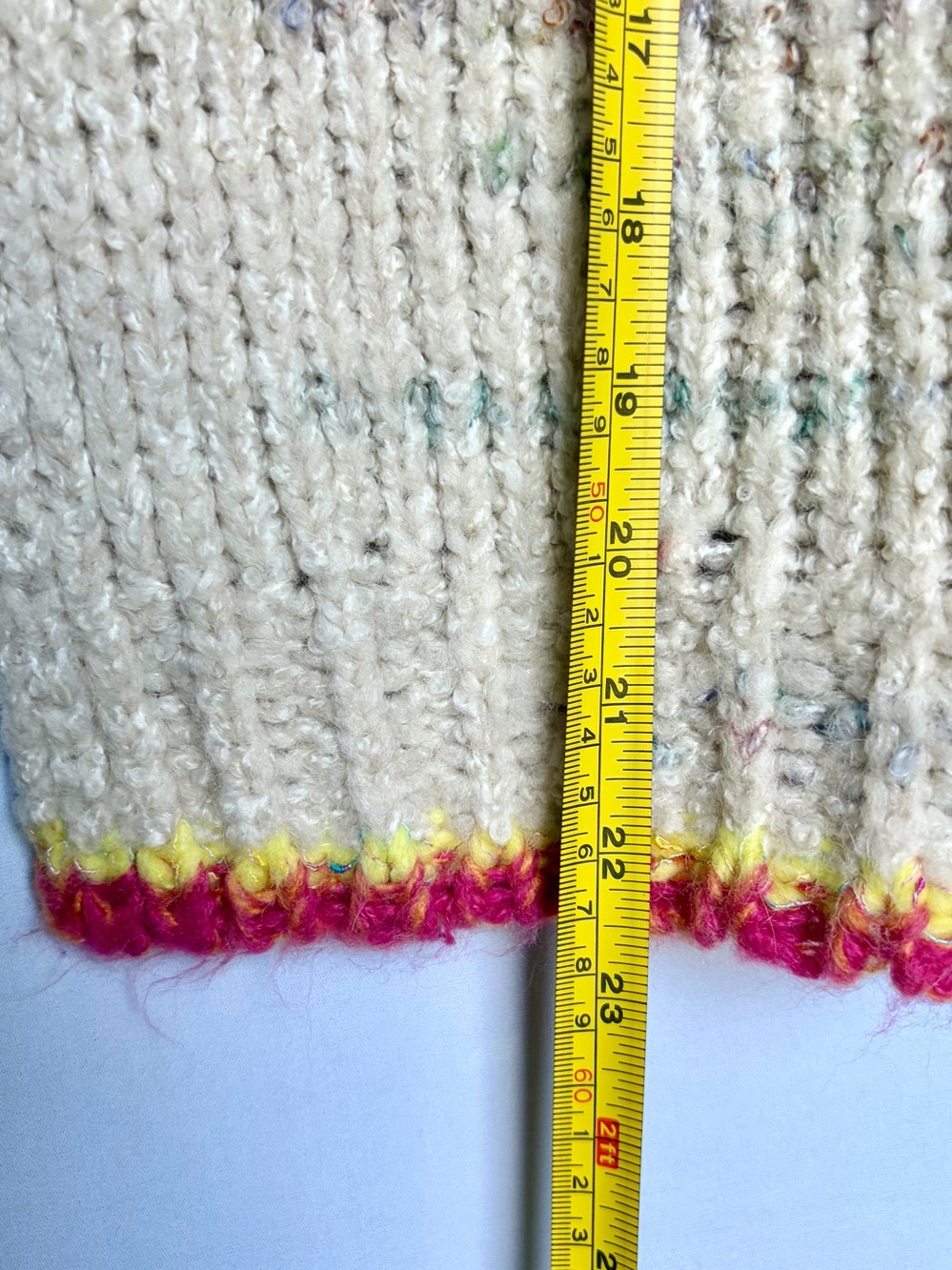 Anthropologie Daily Practice Love Me Heart Cardigan M/L Open Front Wool Blend - Picture 14 of 16